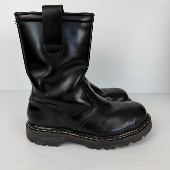 Gripfast Original England Black Leather Pull On Industrial Punk Mens US 10‎ UK 9 main image 4